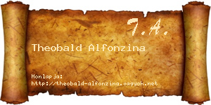Theobald Alfonzina névjegykártya
